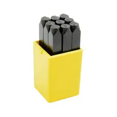 SURTEK - Set 9 Números De Golpe Para Marcar 6 Mm Con Estuche