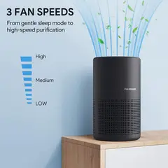 FULMINARE - Purificador De Aire Portátil Con Filtro Hepa Luz Nocturna Y Temporizador