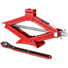DNA MOTORING - Gato Elevador de Tijera 1.5 Toneladas con Llave de Trinquete para Autos