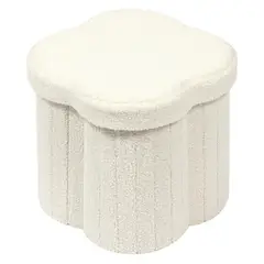 undefined - Puff Cuadrado Floral con Almacenamiento