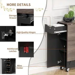 3IMOTHRIX - Mesa de Comedor Plegable con Ruedas