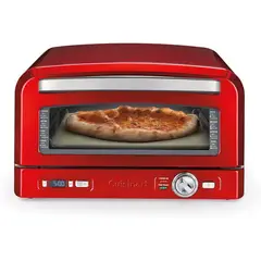 CUISINART - Horno de Pizza Interior Rojo para Pizzas Artesanales de 30 cm