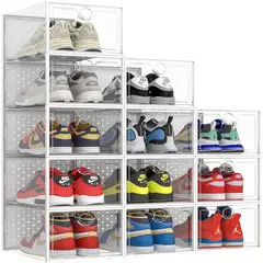 undefined - Pack de 12 Cajas de Almacenamiento para Zapatos Talla 14