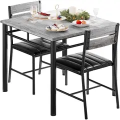 undefined - Juego de Comedor Compacto y Elegante con Mesa y Sillas