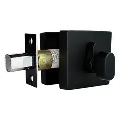 KL SECURITY - Kl202 Cerrojo Kl Cuadrado Black Llave- Mariposa