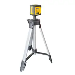 UYUSTOOLS - Nivel Láser con Trípode 2 Rayos Verdes 25 m Ip54