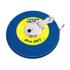 FOY - Cinta Métrica Fibra de Vidrio 30 m x 13 mm de 2 Tintas