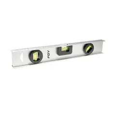 FOY - Nivel de Gota en Aluminio 18 Pulgadas con 3 Ventanas Amplias