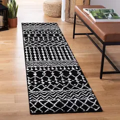 SAFAVIEH - Tapete Bohemio Marroquí 61 x 579 cm Estilo Rústico para Pasillo Interior