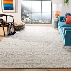 SAFAVIEH - Alfombra Bohemia Marroquí Tulum 244 x 305 cm Marfil y Gris