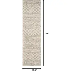 SAFAVIEH - Tapete Arizona Shag Marrón Marfil 69 cm x 305 cm Polipropileno Interior