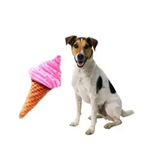 GENERICO - Peluche Para Perro Con Sonido Helado Rosado