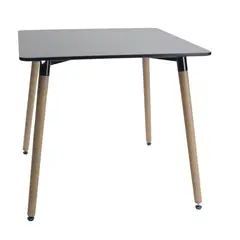 AKIVOY - Mesa de Comedor Eames Cuadrada 75x80x80 Negro