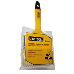 UYUSTOOLS - Set X2 Brochas Mango Plastico Profesional de 4pg Uyus