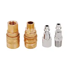 SURTEK - Set 4 Acoples Conectores Rápidos 1/4'' Npt Compresor