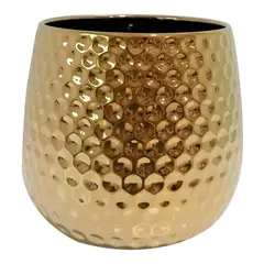 MARRES - Matera Martillada Cerámica 15.5x14.5 Cm Oro Terra