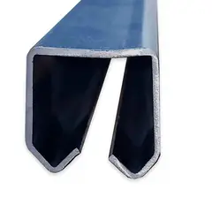 undefined - Riel de Acero HR A36 2.4 m para Puerta Ventana o Portones Livianos R25 Hipar