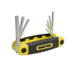 SURTEK - Juego de Llaves Bristol 8 Piezas Bristol Tipo Navaja Pulgadas