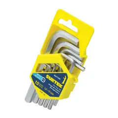 SURTEK - Juego de Llaves Bristol 10 Piezas Tipo L 1.5 mm a 10 mm