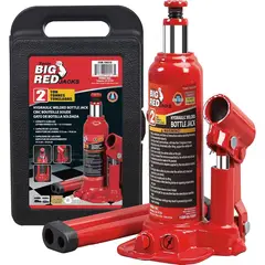 BIG RED - Gato Hidráulico de Botella Torin de 2 Toneladas con Caja de Almacenamiento