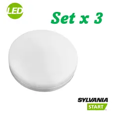 SYLVANIA - Panel Led 12w Set de 3 Sin Borde Luz Blanca Sobreponer Certificado