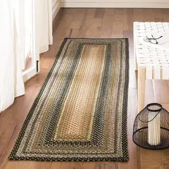 SAFAVIEH - Alfombra de Pasillo 70 cm x 244 cm Multicolor Reversible Hecha a Mano