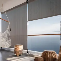 NOVELTY HOME - Cortina Enrollable Screen Exterior Tempo Humo 120X220 Cm