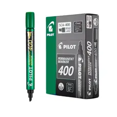 PILOT - Marcador Permanente Sca-400 Punta Bisel Verde