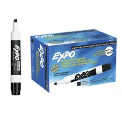 EXPO - Marcadores Borrables Tablero Negro X12 Und