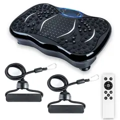 STYLE STARS - Plataforma Vibratoria Ejercicio Compacta - Bandas Y Control