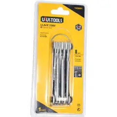 UYUSTOOLS - Juego de Llaves Torx 8 Piezas Tipo Navaja Acero