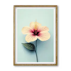 undefined - Cuadro Decorativo Artesanal Árbol Flor 70x70cm Marco Madera