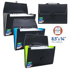 POINTER - Maletin Archivador 13 Bolsillos Oficio Pza