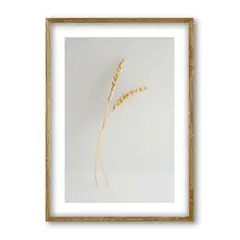 undefined - Cuadro Decorativo Artesanal Viento Dorado 21x30cm Marco Madera
