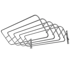 KLEINE WOLKE - Tendedero Extensible en Acero 9 Tubos 60 cm; 80 cm; 35 cm Dimensiones Extendido Peso Máximo Soportado 25kg Metalizado