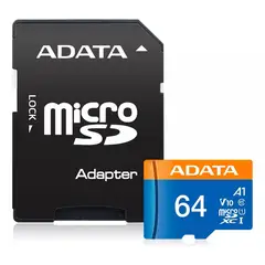 ADATA - Memoria Micro SD Ausdh64guicl10a1 64GB A1 con Adaptador SD