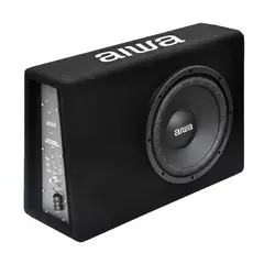 AIWA - Subwoofer Amplificado Carro 10'' Caja Slim 600w