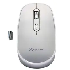 XTRIKE ME - Mouse Recargable Inalámbrico Conexión Dual Bluetooth y 2.4G