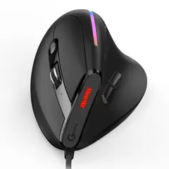 ZELOTES - Mouse Gamer Programable Vertical Ergonómico 9 Botones T50