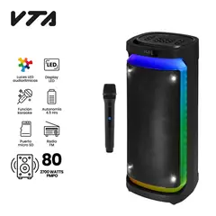 VTA PLUS - Amplificador Recargable X-Bit Nano 80W Rms+ Micrófono