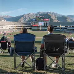 undefined - Silla de Camping Plegable Extra Grande con Almohadilla y Bolsillos