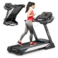 GO PLUS - Caminadora Plegable Goplus De Alta Potencia Con Inclinación Automática Y Aplicación