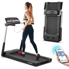 GO PLUS - Caminadora Goplus Superfit Plegable de 2.25 HP con Control por App