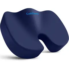 undefined - Cojín Ergónomico Azul de Espuma Viscoelástica para Oficina o Auto