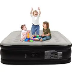 undefined - Colchón Inflable Queen de 41 Centímetros con Bomba Rápida y Diseño Plegable