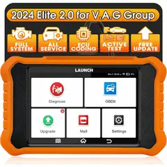 LAUNCH - Escáner Creader Elite V2.0 2025 para VW Audi Skoda Seat con Codificación ECU y Diagnóstico Bidireccional