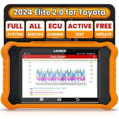 LAUNCH - Escáner Creader Elite V2.0 2025 para Toyota Lexus con Codificación ECU y Prueba Bidireccional