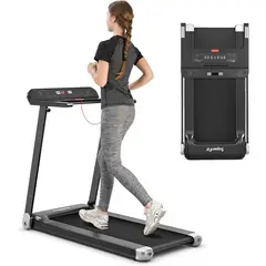 GO PLUS - Caminadora Goplus Plegable con App, Altavoz y Pantalla LED 1.5 HP