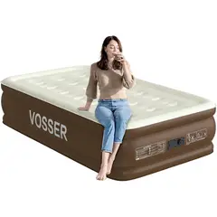 undefined - Colchón Inflable Individual VOSSER Con Bomba Integrada Y Altura Elevada