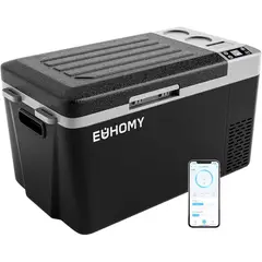 EUHOMY - Refrigerador Para Carro De 12 V Portátil Con Control Desde App 23 L